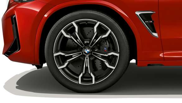 21-calowe obręcze kół M ze stopów lekkich Double Spoke 764 M Bicolor Orbit Grey z ogumieniem mieszanym.